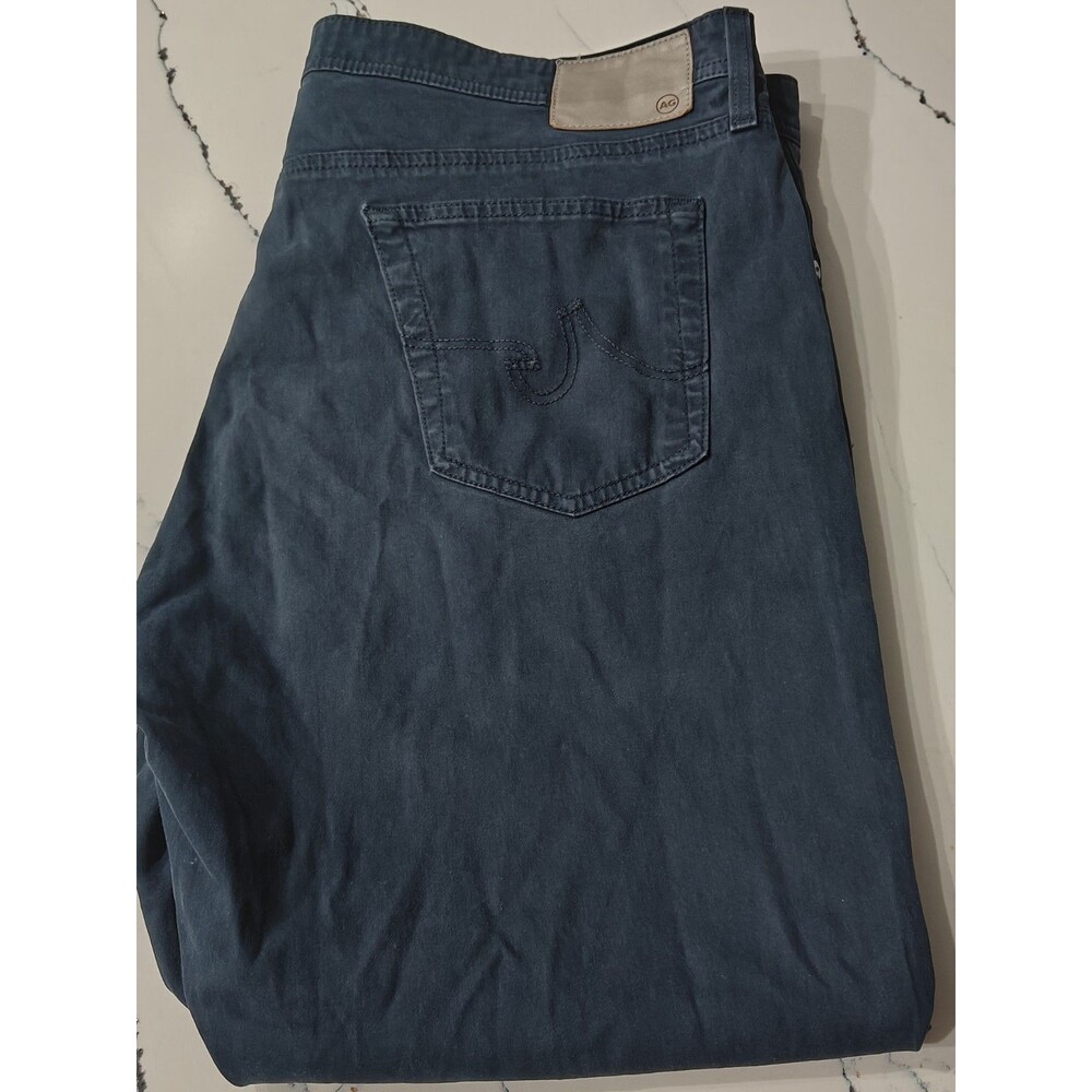 AG Adriano Goldschmied Mens 40x32 The Everett Slim Straight Blue Dark Jeans Pant